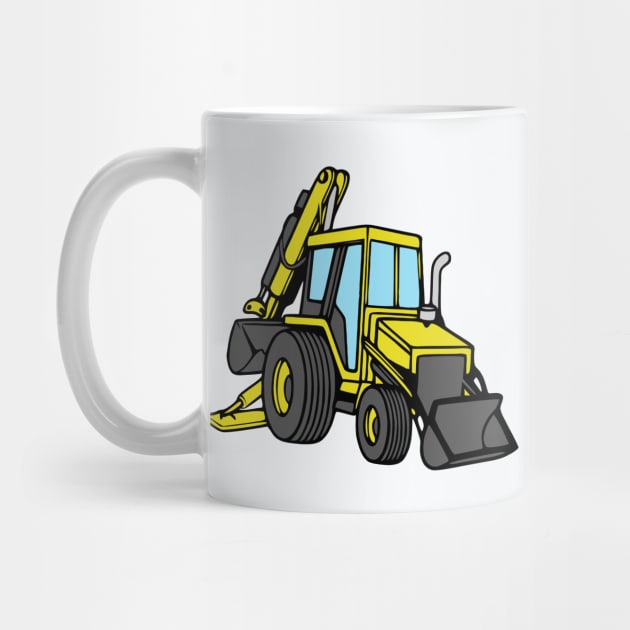 Construction Backhoe Loader by KayBee Gift Shop